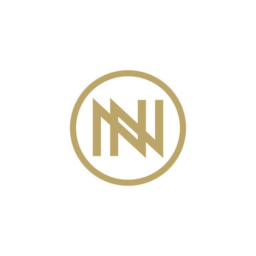Letter NN logo design simple vector