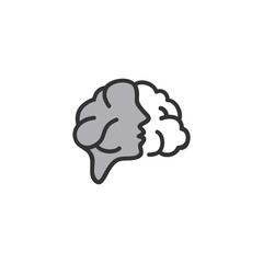 people mind logo design vector