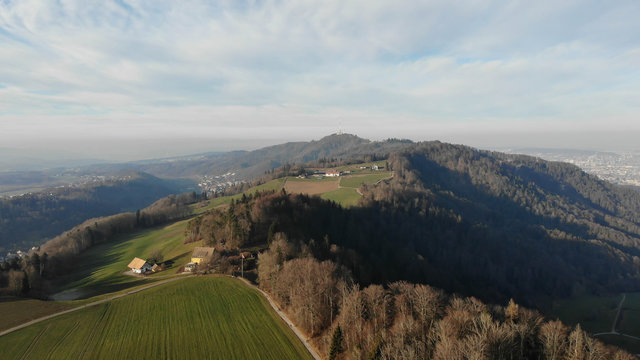 Zurich Lake Uetliberg Mountain 