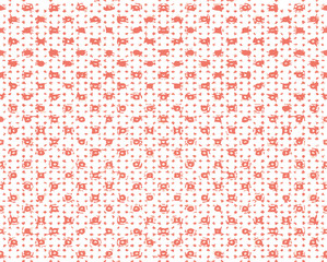 Seamless vector pattern in ornamental style. Geometric desing texture for wallpaper and gifts.