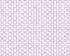 Seamless vector pattern in ornamental style. Geometric desing texture for wallpaper and gifts.