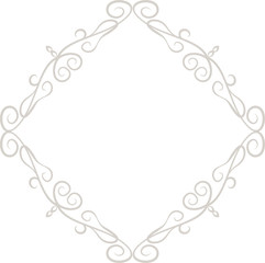 White Diamond antique pattern frame