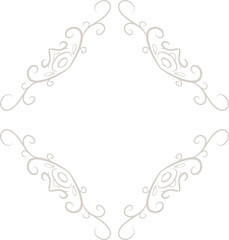 White Diamond antique pattern frame