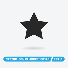 Star vector icon, simple sign for web site and mobile app.