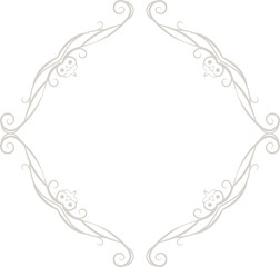 White Diamond antique pattern frame