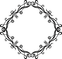 Diamond antique pattern frame