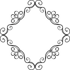 Diamond antique pattern frame