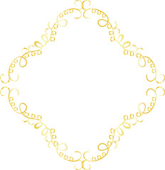 Gold Diamond antique pattern frame