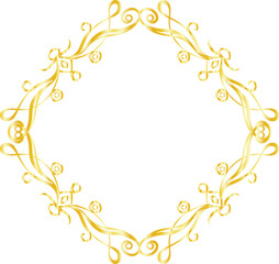 Gold Diamond antique pattern frame