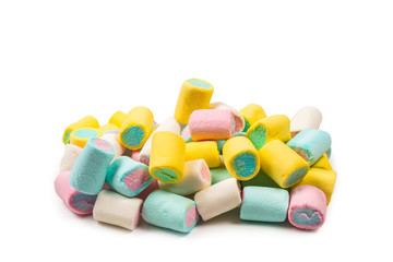 Colorful tasty marshmallow background.