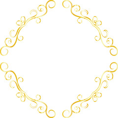 Gold Diamond antique pattern frame