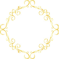 Gold Diamond antique pattern frame