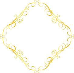 Gold Diamond antique pattern frame