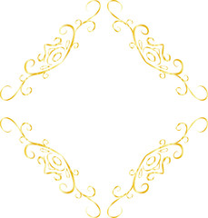 Gold Diamond antique pattern frame