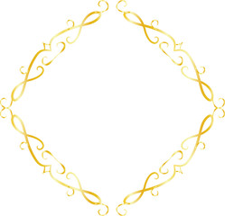 Gold Diamond antique pattern frame