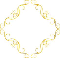 Gold Diamond antique pattern frame