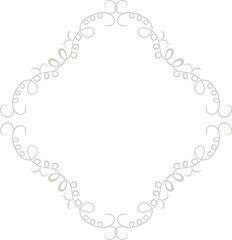 White Diamond antique pattern frame
