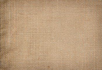 Brown Hemp rope texture background. Sackcloth or blanket wale linen wallpaper. Rustic sack canvas fabric texture in natural. Haircloth vintage linen burlap weaving, Old beige carpet background.