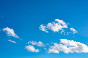 Blue sky with white clouds