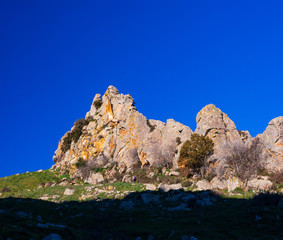 View of Sicilian countryside