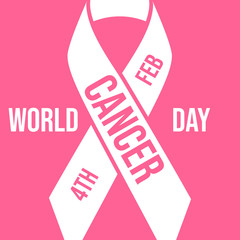 World Cancer Day Banner Social Media Square Size