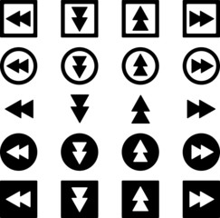 矢印アイコン 四方向セット