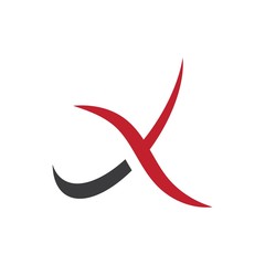 X Letter Logo Template vector icon