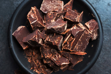 Pieces of chocolate