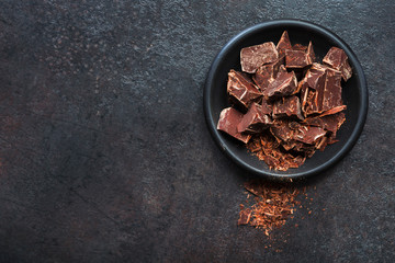 Pieces of chocolate
