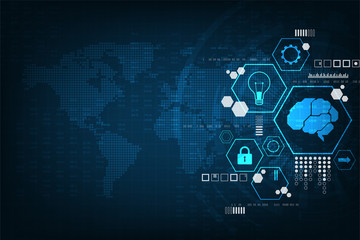 Vector background in the concept of technology.