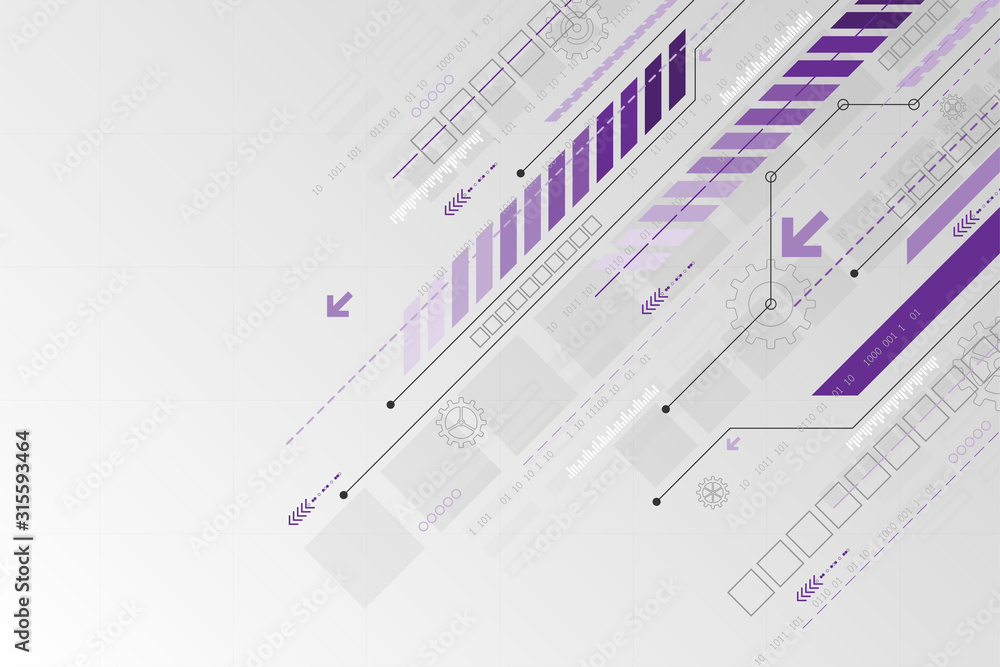 Poster vector background in the concept of technology.