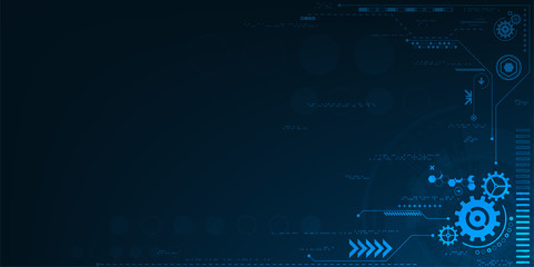 Obraz premium Vector background in the concept of technology.