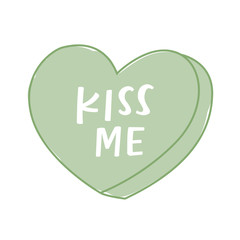 Kiss Me Conversation Heart