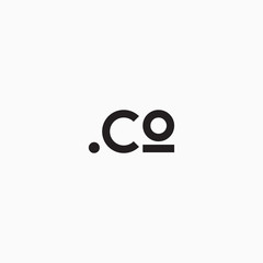 Fototapeta na wymiar Letter CO logo design template vector illustration