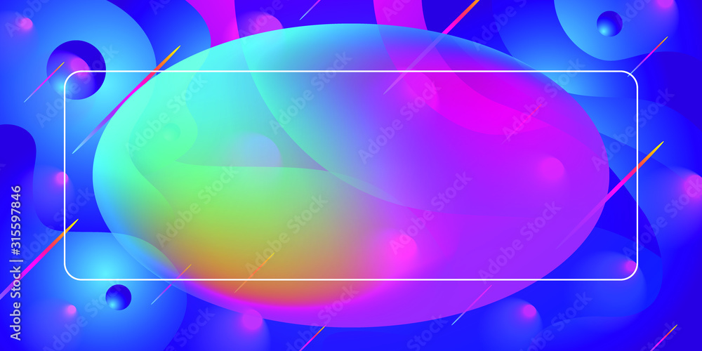 Poster liquid color background design. fluid gradient shapes composition. futuristic design posters. eps10 