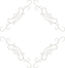 White Diamond antique pattern frame