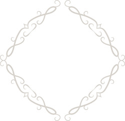 White Diamond antique pattern frame
