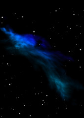 Star field in space and a nebulae.