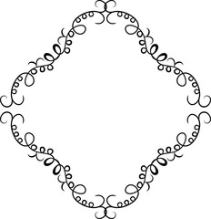 Diamond antique pattern frame