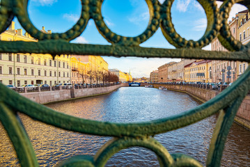 Canal Gribobedov. Urban View of Saint Petersburg. Russia.