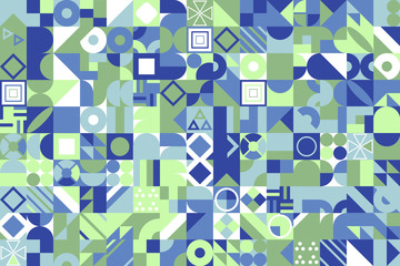 Fototapeta na wymiar Colorful mosaic covers design. Minimal geometric pattern background. Eps10 vector