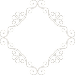 White Diamond antique pattern frame