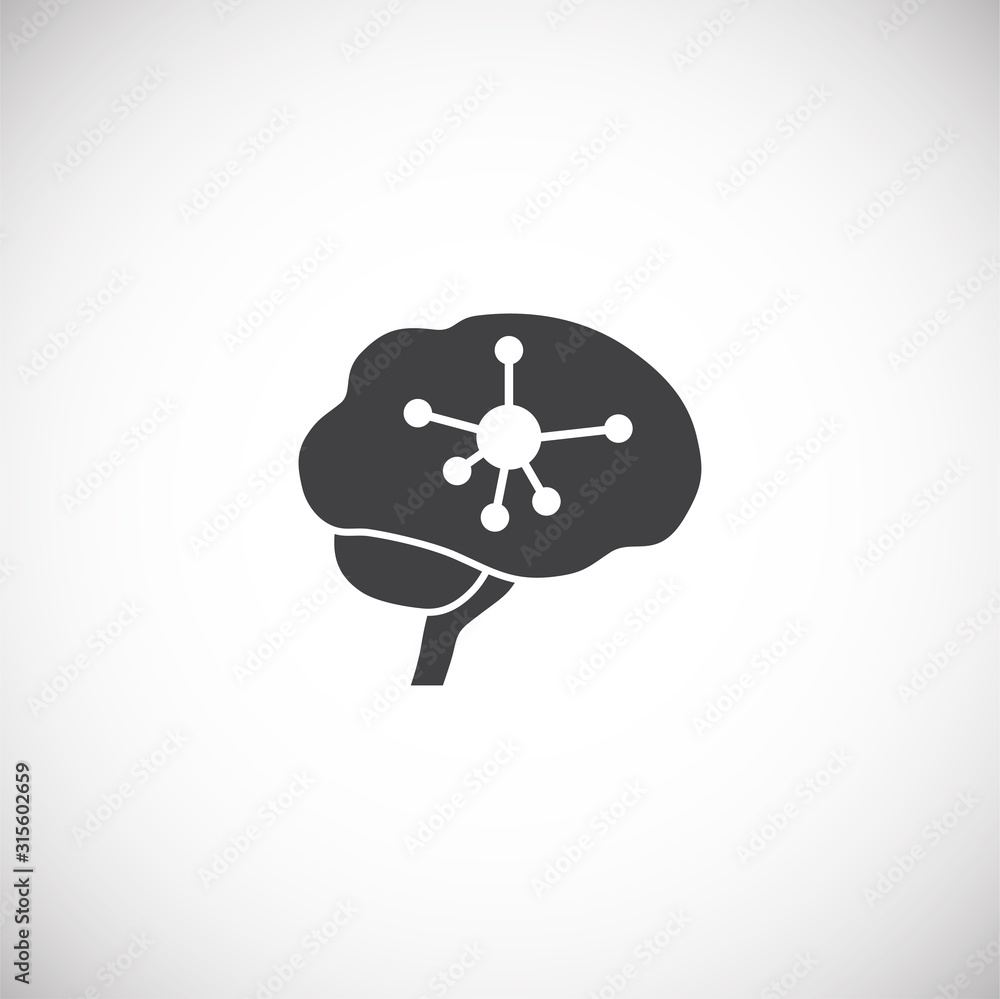 Poster ai related icon on background for graphic and web design. simple illustration. internet concept symb