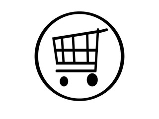 Einkaufwagen Icon für Online Shop