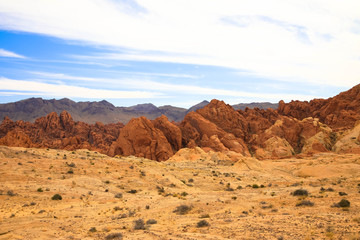 Sandsteinformation im Velley of Fire-Nationalparks, USA