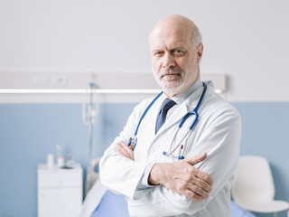 Professional doctor posing at the hospital