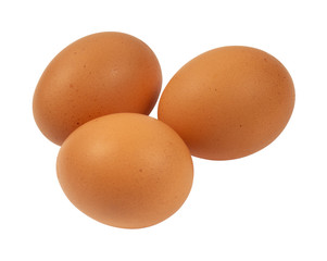 eggs isolated on white background
