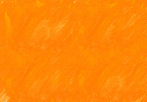 オレンジ色の水彩絵の具塗った色斑テクスチャ