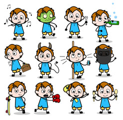 Cartoon Office Guy - Collection of Concepts Vector illustrations