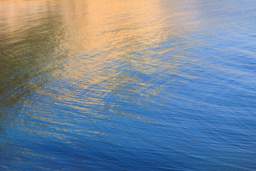 rippled water background blue and beige
